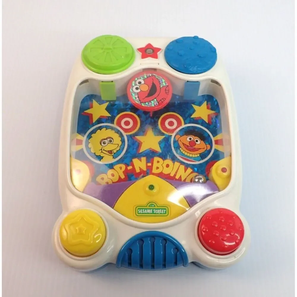 Vintage Tyco Sesame Street Bop-N-Boing Plastic Pinball Game 1998